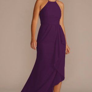 Plum David's Bridal Bridesmaid Dress Size 16
